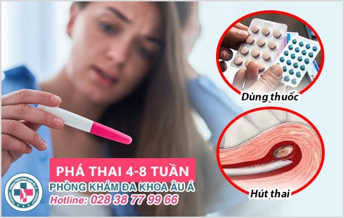 Phá thai từ 4 đến 8 tuần bằng phương pháp nào an toàn? Phá thai từ 4 đến 8 tuần bằng phương pháp nào an toàn?